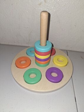 Wooden Stacking Ring Toy - Multicolor